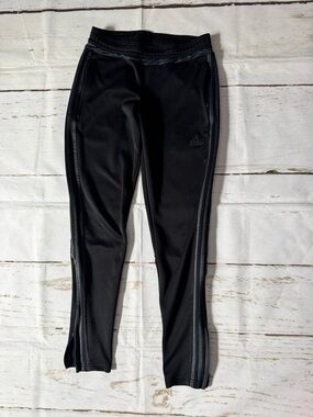 adidas Black Track Pants with Side Zips